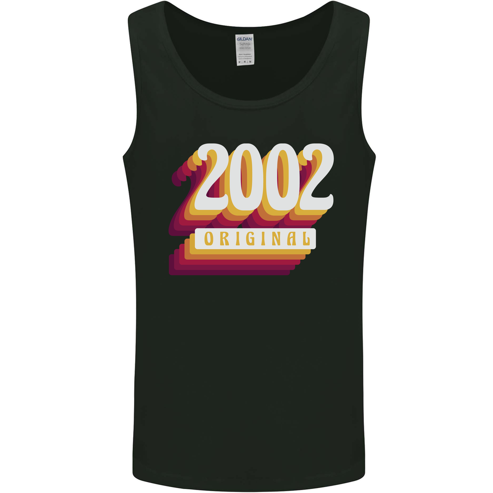 Retro 23rd Birthday Original 2002 Mens Vest Tank Top