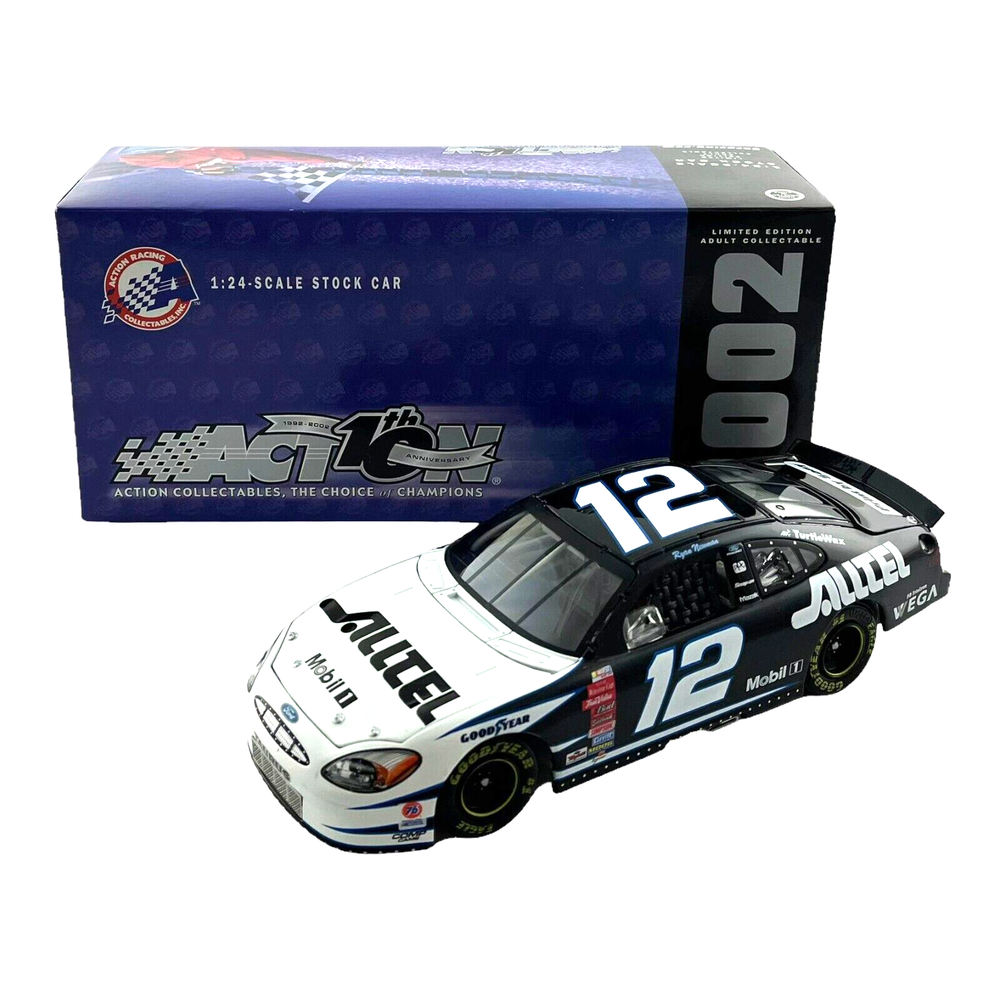 1:24 Scale Ryan Newman #12 Alltel Nascar Diecast Vehicle 2002 Action