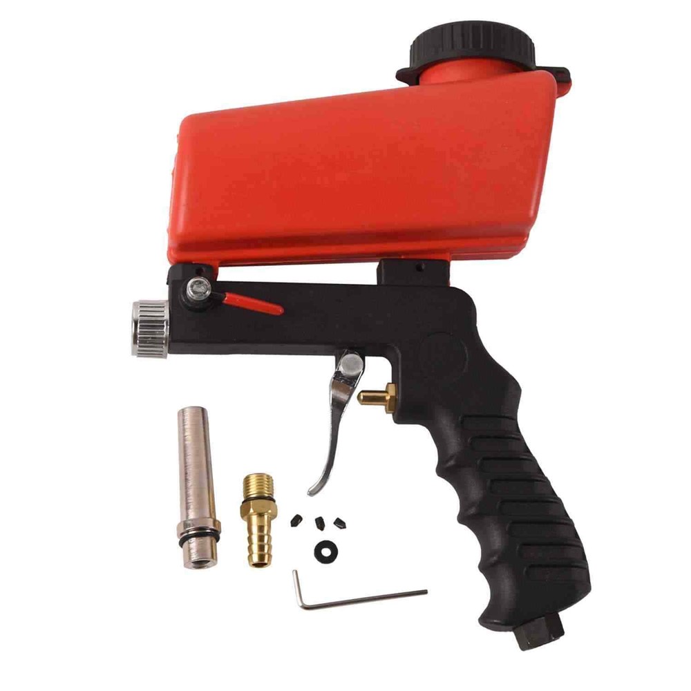 Portable 1/4 Inch Speed Sand Blaster Gun for Quick Compact Spray Blasting