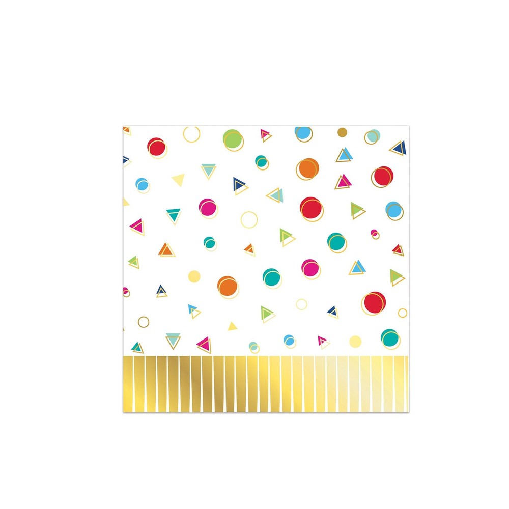 Beistle Happy Birthday Fringed Luncheon Napkins for Party Decorations