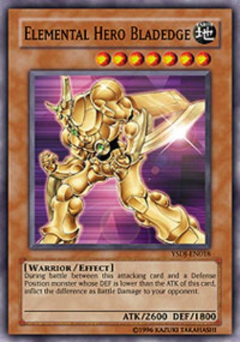 Elemental Hero Bladedge YSDJ-EN018 1st Edition Common Moderately Played