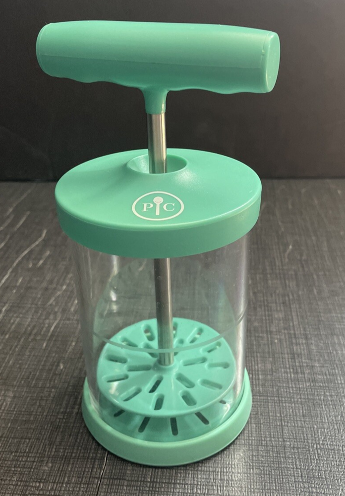 Pampered Chef Whipped Cream Maker with Lid Model 1461 Handheld Teal