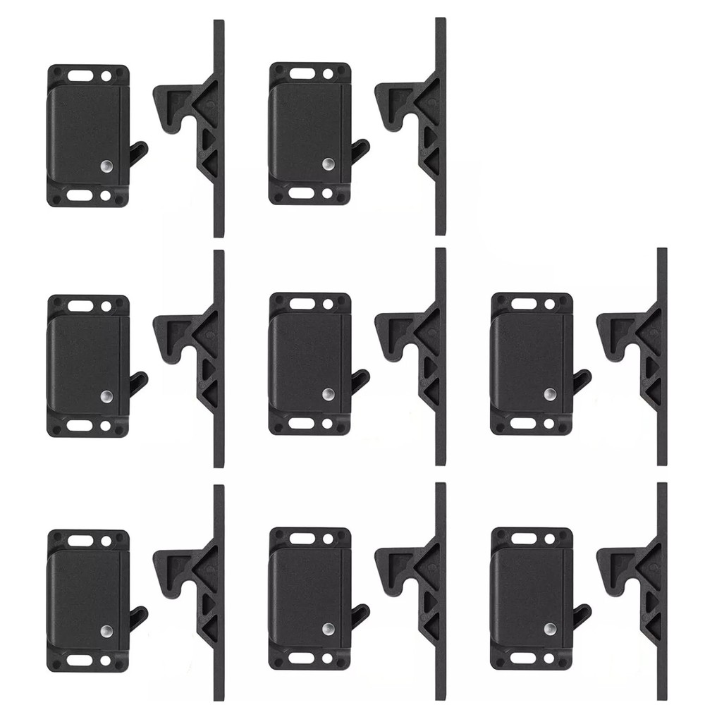 8 Pack Durable Cabinet Door Latch/RV Drawer Latches, 8 Pull Force Latch Holder