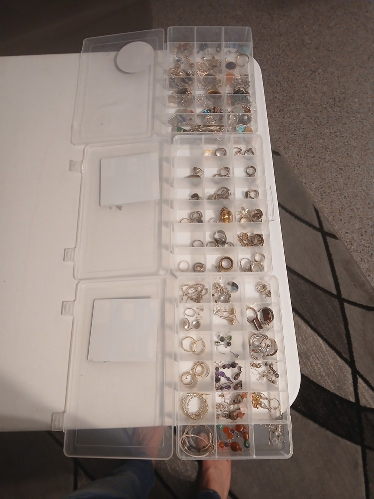 Sterling silver jewelry rings earrings pendants bracelets $20-$40