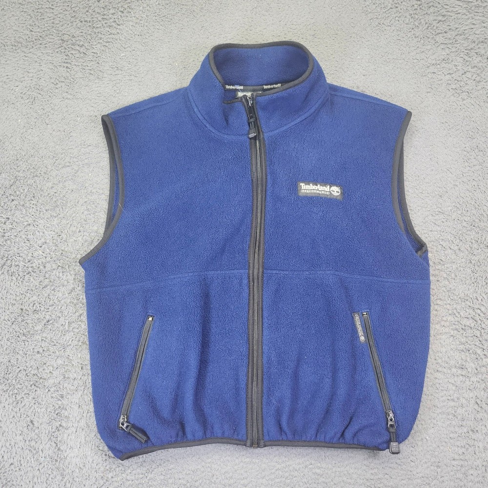 Timberland Full Zip Fleece Vest in Comfort Blue for Active Performance Size L