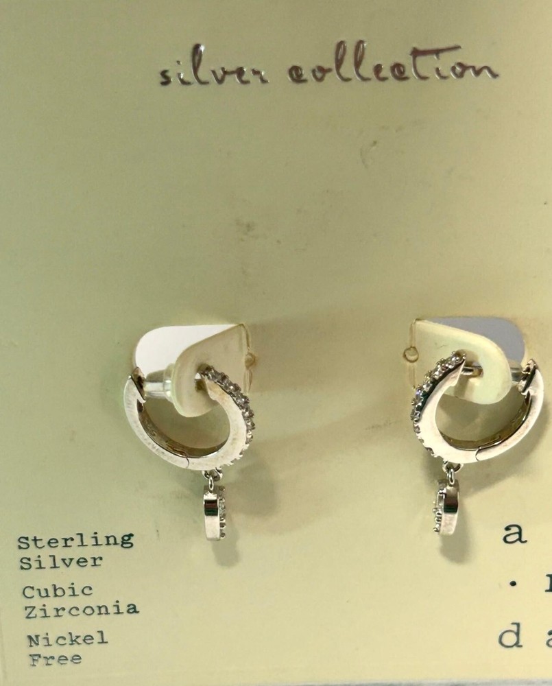 A New Day Sterling Silver Tone Cubic Zirconia Elegance