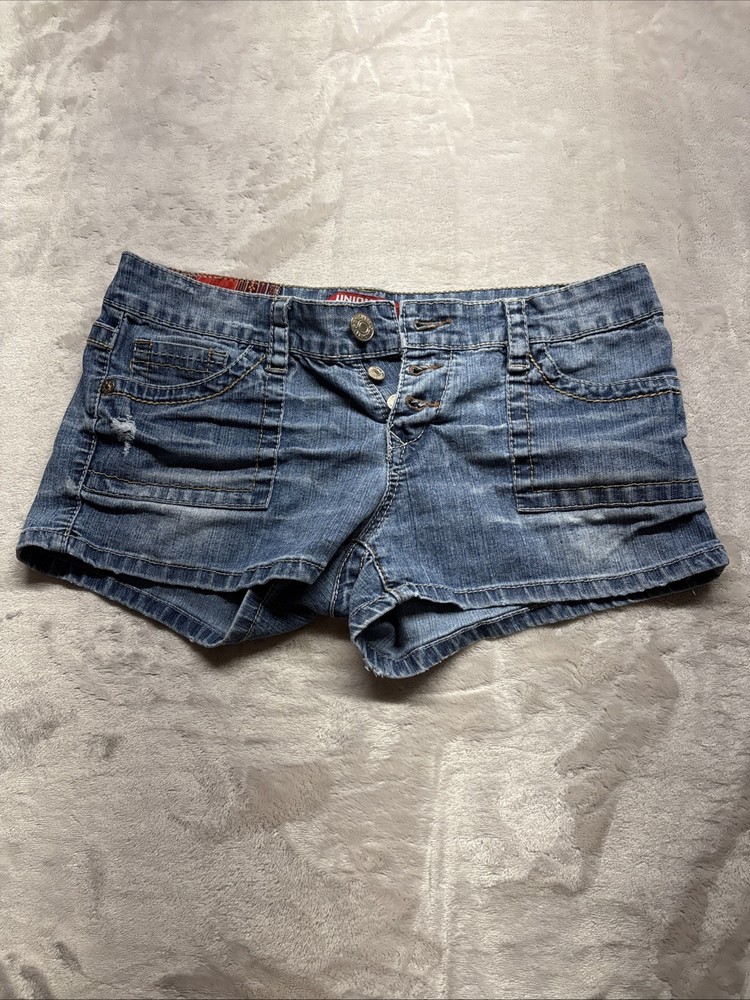 Vtg Unionbay Women’s Denim Shorts Stretch Size 9 Blue Jean Pocket