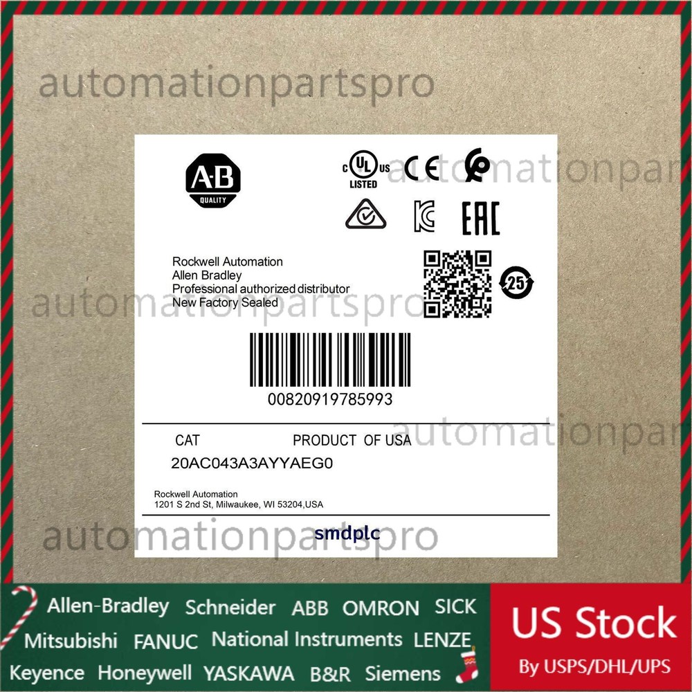 20AC043A3AYYAEG0 AB servo motor Express shipping 20AC043A3AYYAEG0 US Free Tax