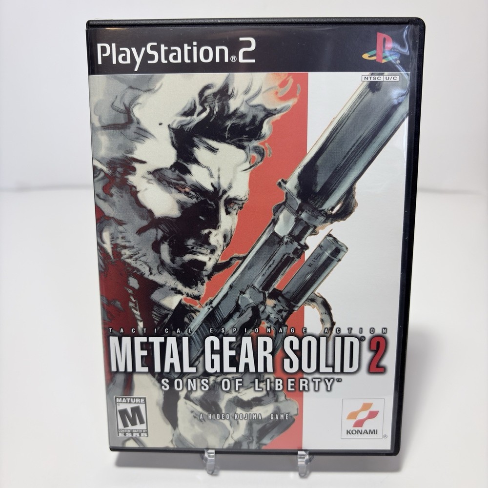 Metal Gear Solid 2 Sons of Liberty Playstation 2 PS2 Complete CIB w/RegCard