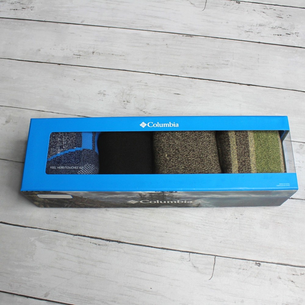 Columbia Men's Cushioned Moisture-Control Socks for Outdoor Size 6-12