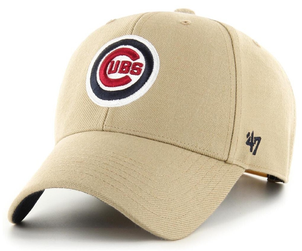 47 Marca Chicago Cubs Sidepatch MVP Caqui Curvado Visera Gorra Snapback