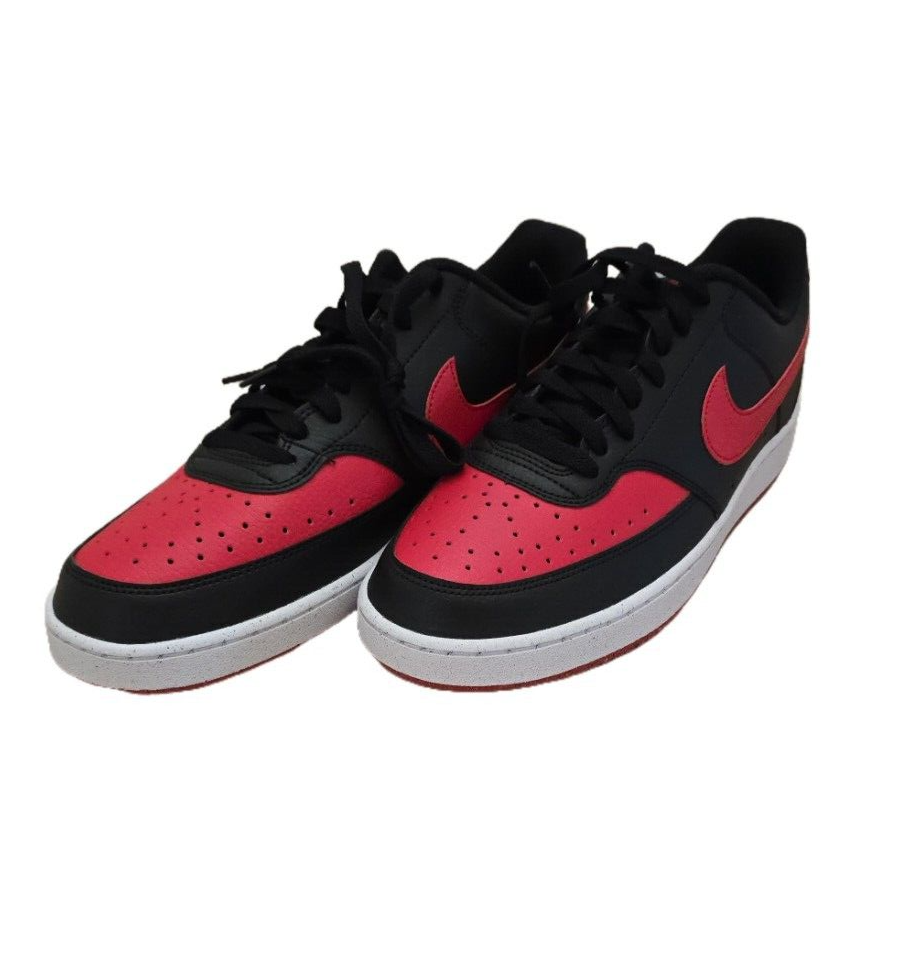 Nike COURT VISION LO NN Basketball Sneaker Black University Red White FJ0685 010