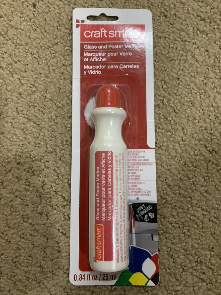 CraftSmart Glass & Poster Marker - Good For Cars and Storefronts -  Red