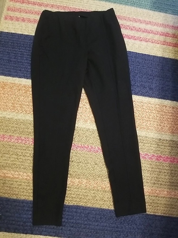 J. Jill Pants Womens Black Size Medium Ponte Leggings Stretch Rayon Blend