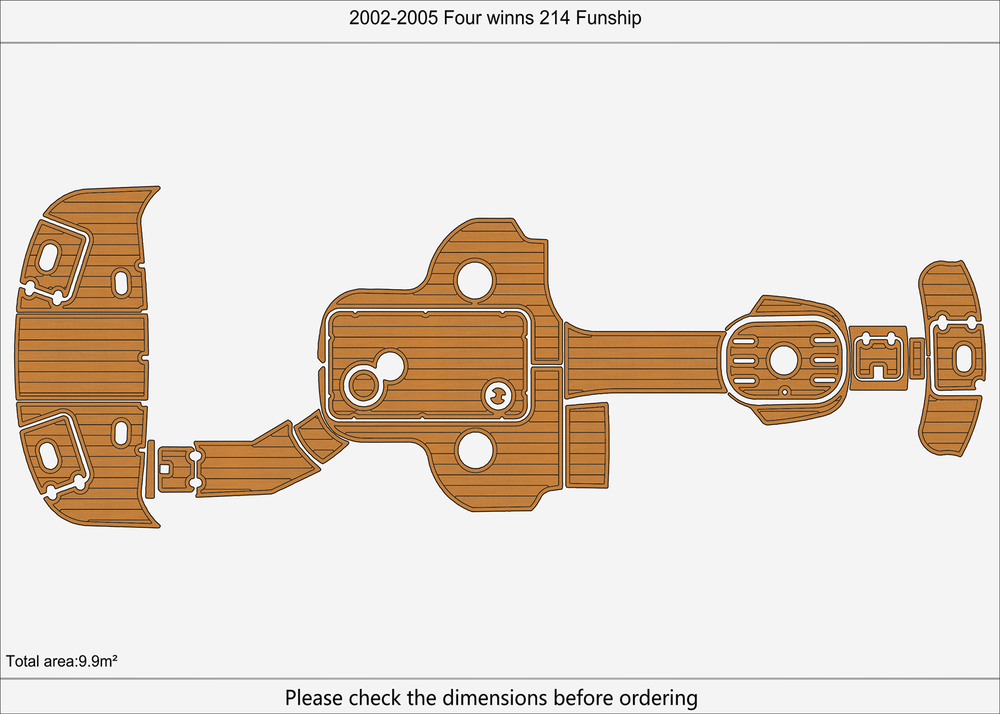 2002-2005 Four winns 214 Funship DuraEVA EVA Foam Boat flooring