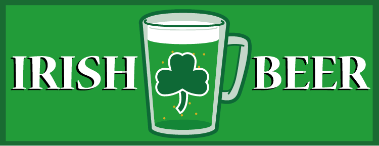 Shamrock Irish Beer Car Bumper Sticker Vinyl Decal for Cars