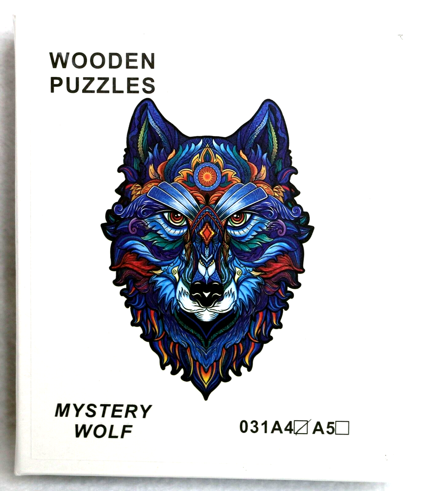Wooden Puzzle Jigsaw Mystery Wolf 031 Size A4