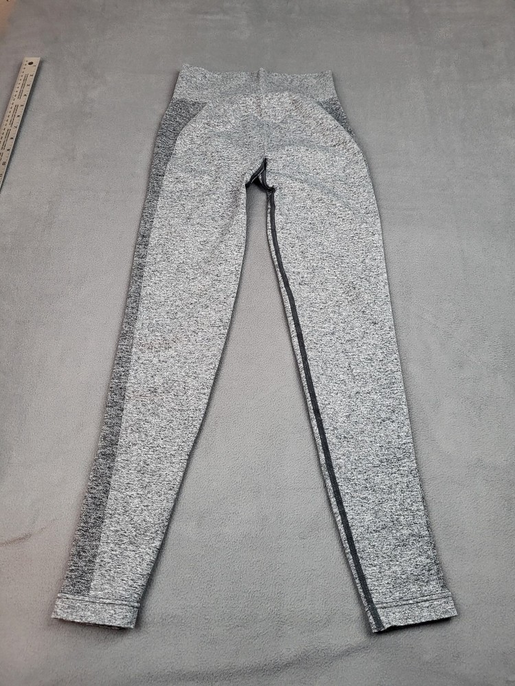Gymshark Leggings Womens Small Gray Seamless High Rise Yoga Pants Athletic Gym