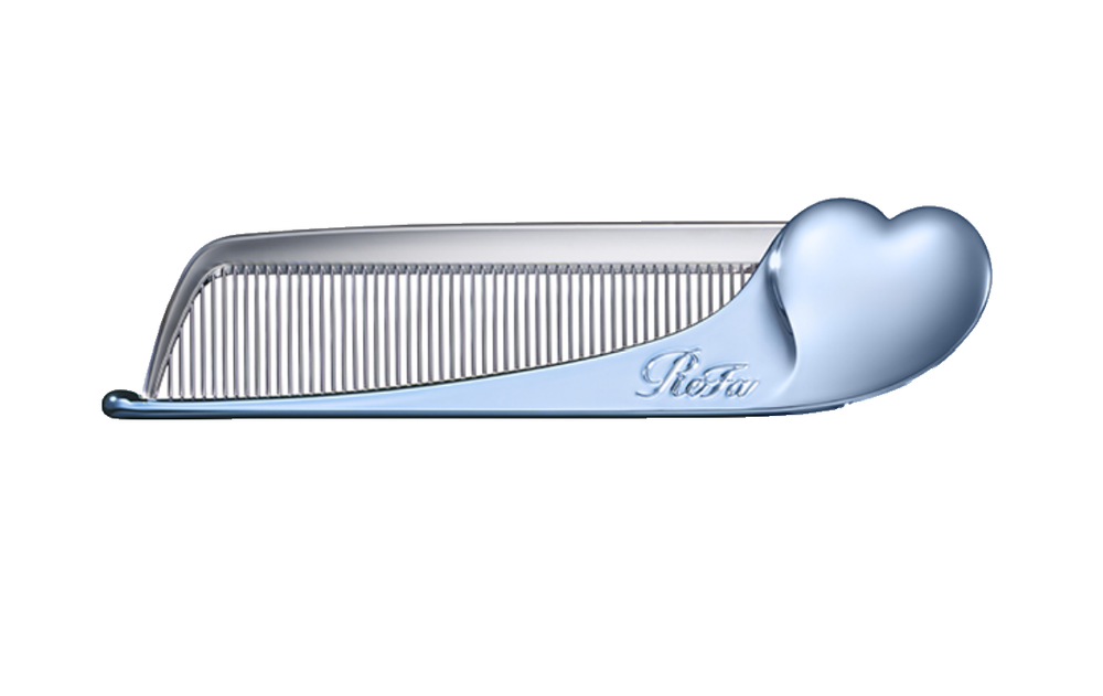 ReFa HEART COMB Aira Aqua blue Hair  brush Compact Lightweight 100% Authentic