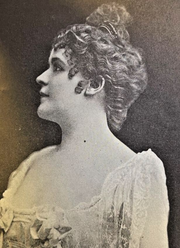 1898 Vintage Magazine Illustration Actress Germaine Gallois