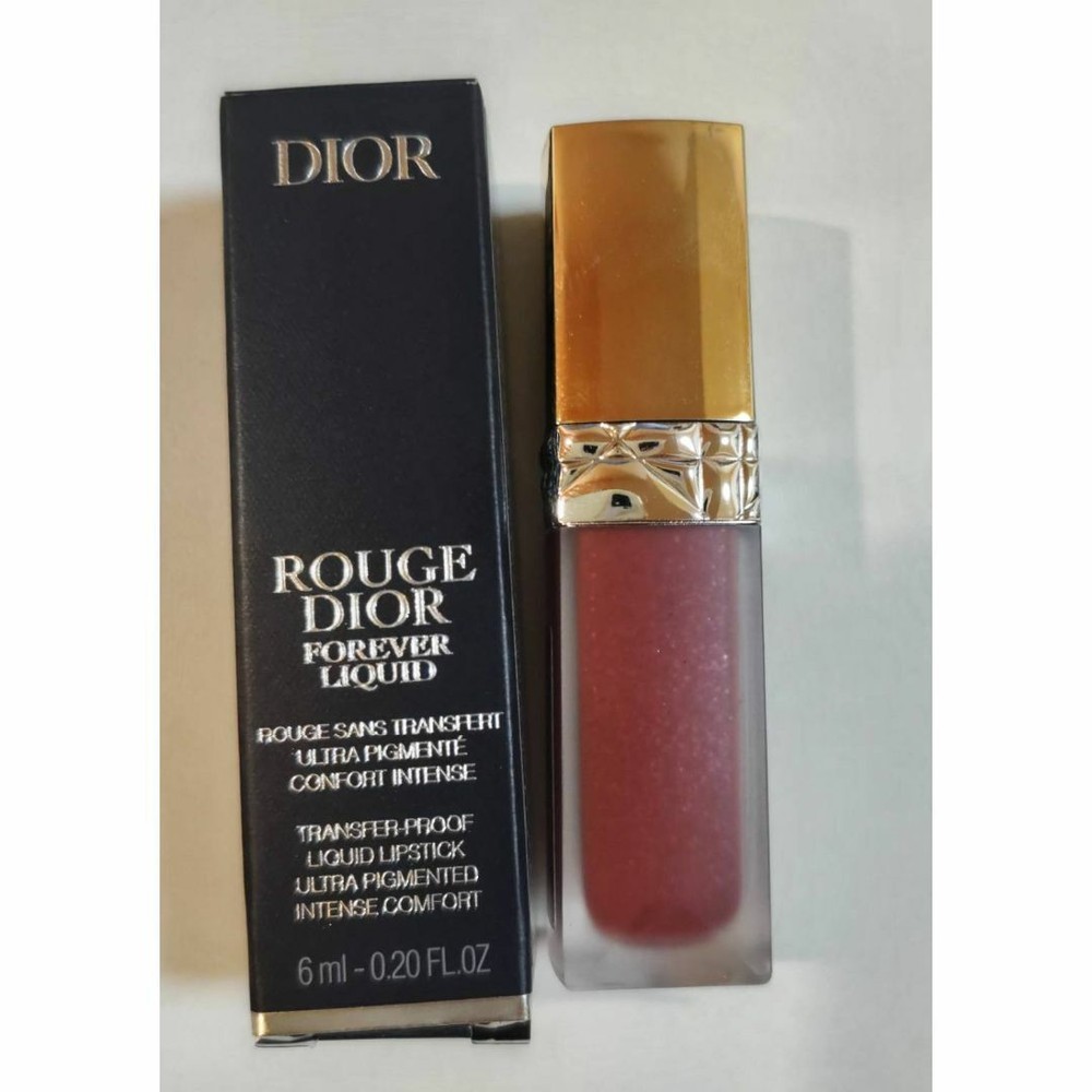 Dior Rouge Dior Forever Liquid Sequin 843 Divine Lipstick Limited Edition New