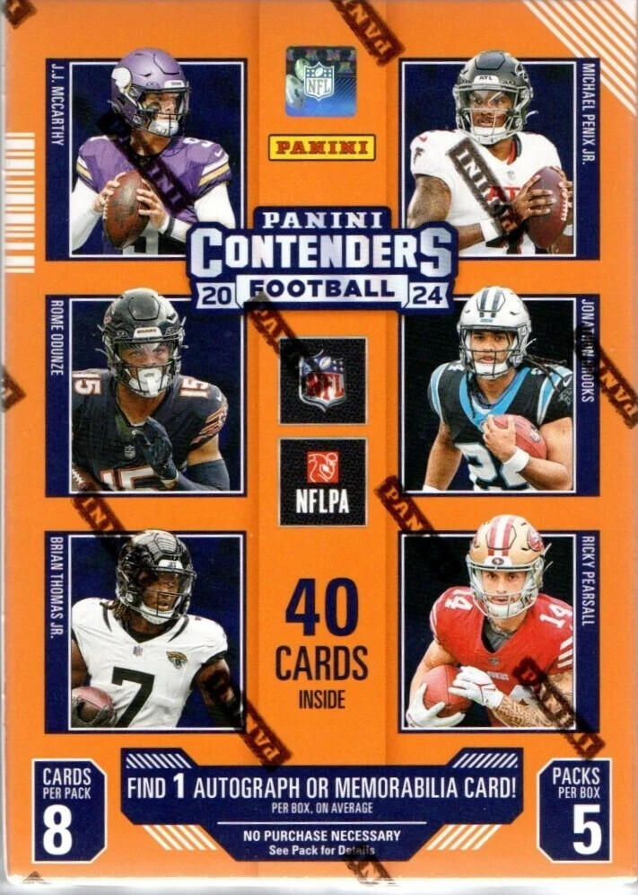 2024 Panini Contenders NFL Football Cards Blaster Box Rip & Ship