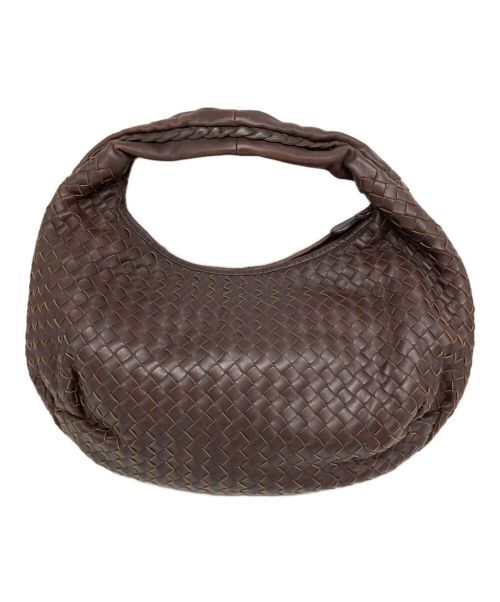 Bottega Veneta Intrecciato One Shoulder Bag Hobo Bag 232499 Dark Brown