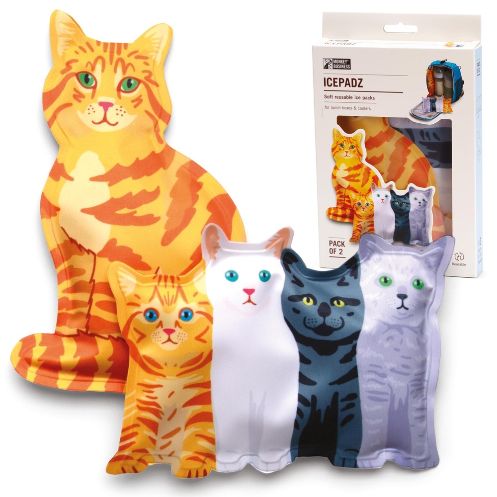 Icepadz Soft Ice Pack Set, 2 Reusable Ice Packs for Baby Bottles and Breast M...