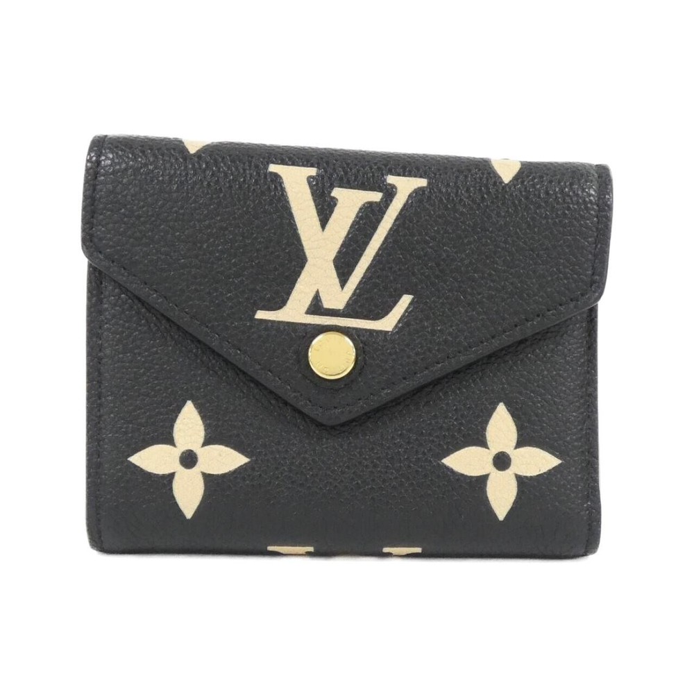 Authentic Louis Vuitton Bicolor Monogram Empreinte Portefeuille Victorine Wa...