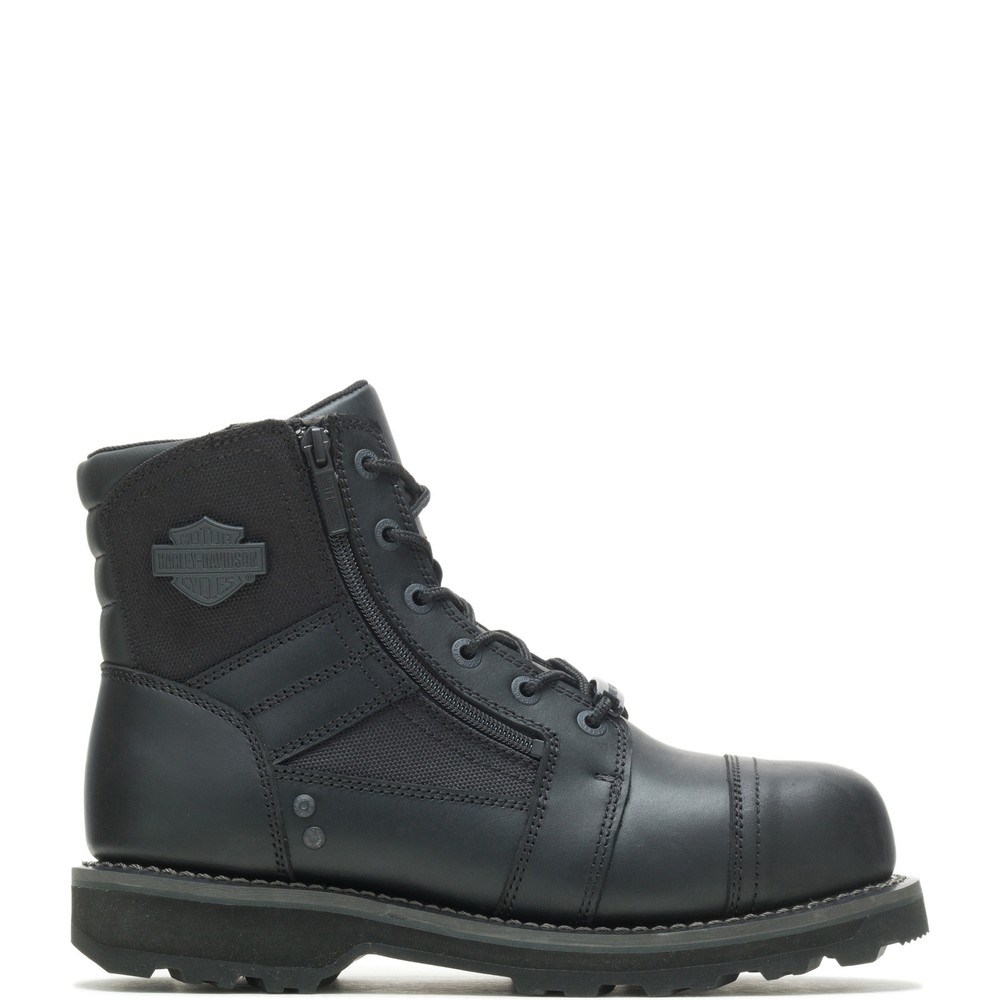 Harley-Davidson Bonham Composite Toe D93681 Mens Black Motorcycle Boots