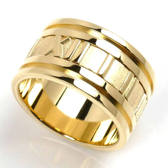 Tiffany & Co.   K18YG YG atlas ring 15.6g 528066