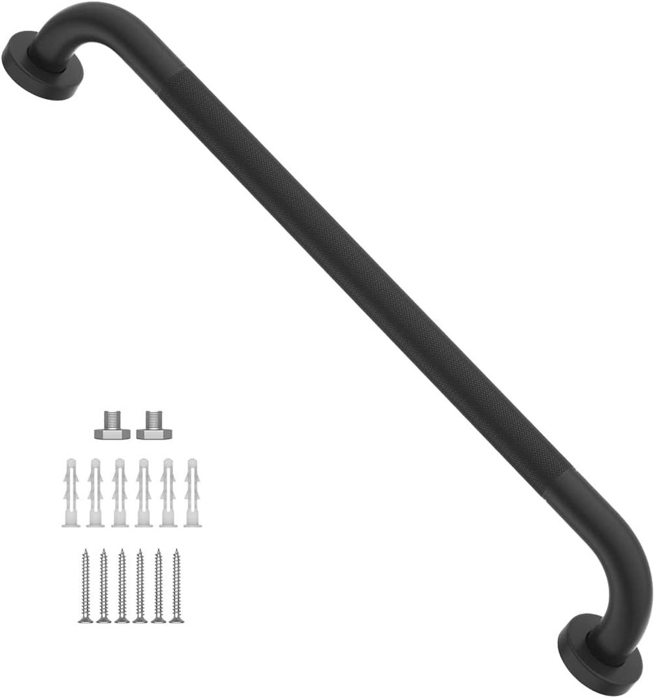 24 Inch Anti Slip Shower Grab Bar Oil Rubbed Black 1.25