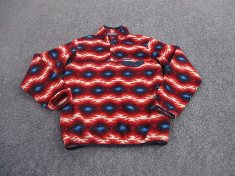Patagonia Synchilla Fleece Snap-T Pullover for Women in Aztec Print Size M