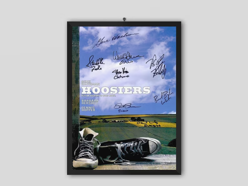 1986 Hoosiers Movie Poster - Classic Sports Film by David Anspaugh