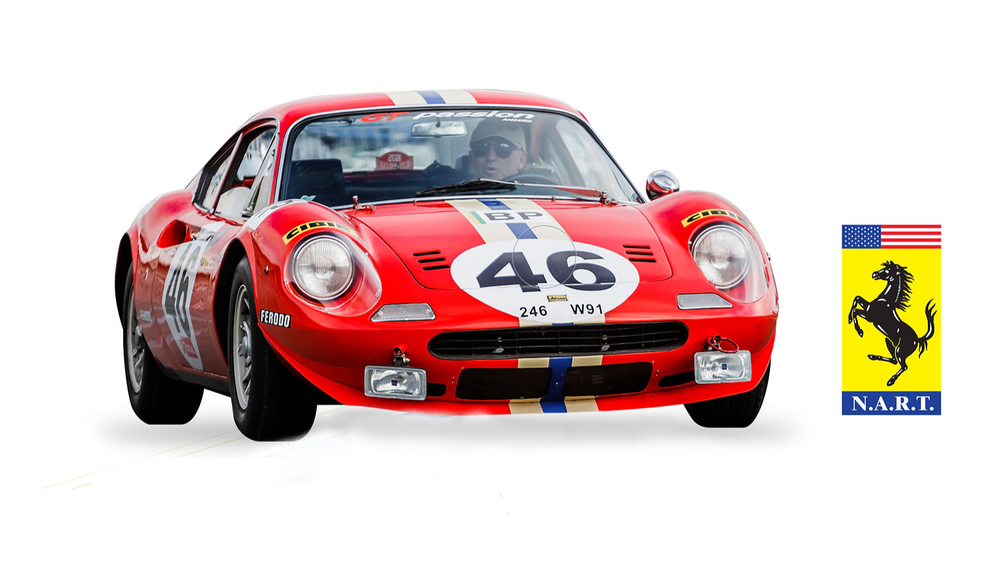 Mini Ferrari Dino 246GT Clear Body Shell for 1:10 RC MINI Tamiya M07 225mm