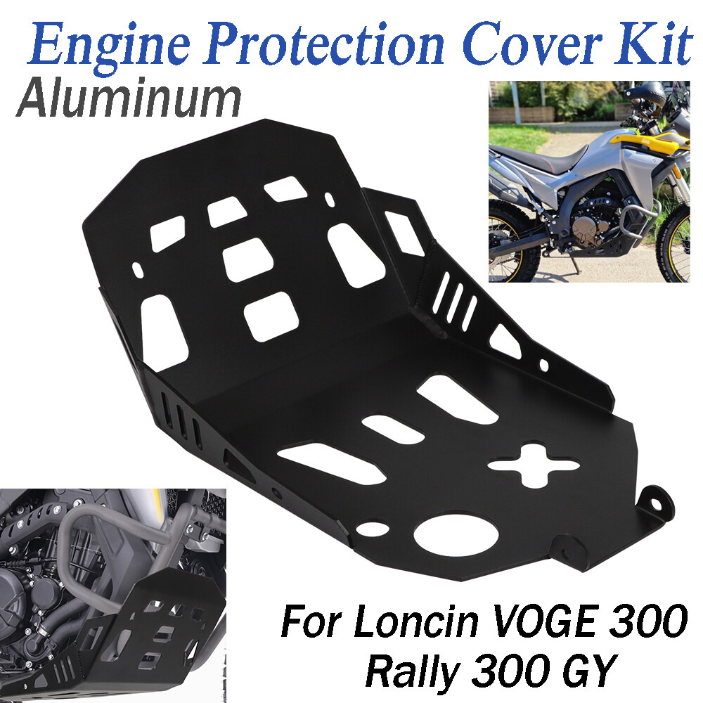 Loncin VOGE 300 Rally 300 GY Black Engine Skid Plate Cover Guard Protector