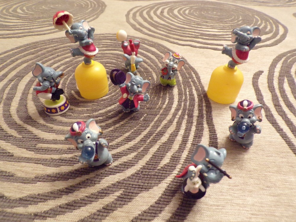 Miniature Ferrero Circus Elephant Cake Toppers for Dessert Decor
