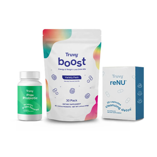 Truvy Boost Drink Variety Pack w/ reNU & Pre+Probiotics