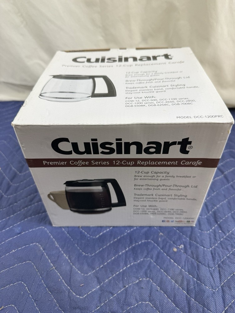 Cuisinart DCC-1220BKSRC 12-Cup Black Stainless Replacement Carafe Coffee Pot