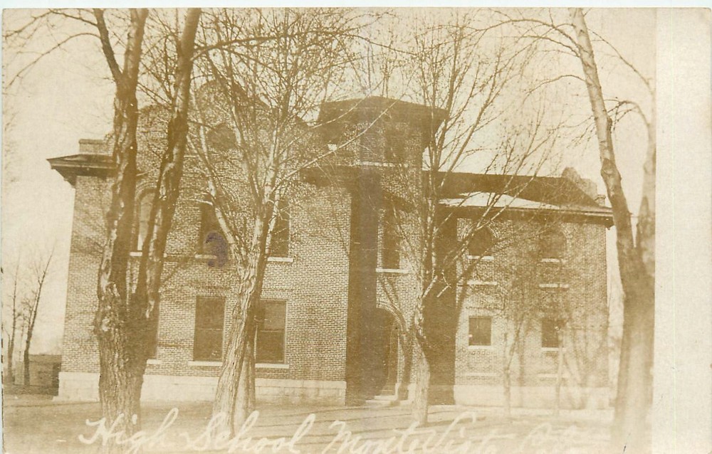 c1905 Monte Vista Colorado High School occupation RPPC Postcard 25-8199