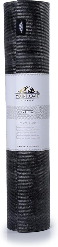 Vista 6mm Yoga Mat - Dense Non-Slip Professional Standard Mat