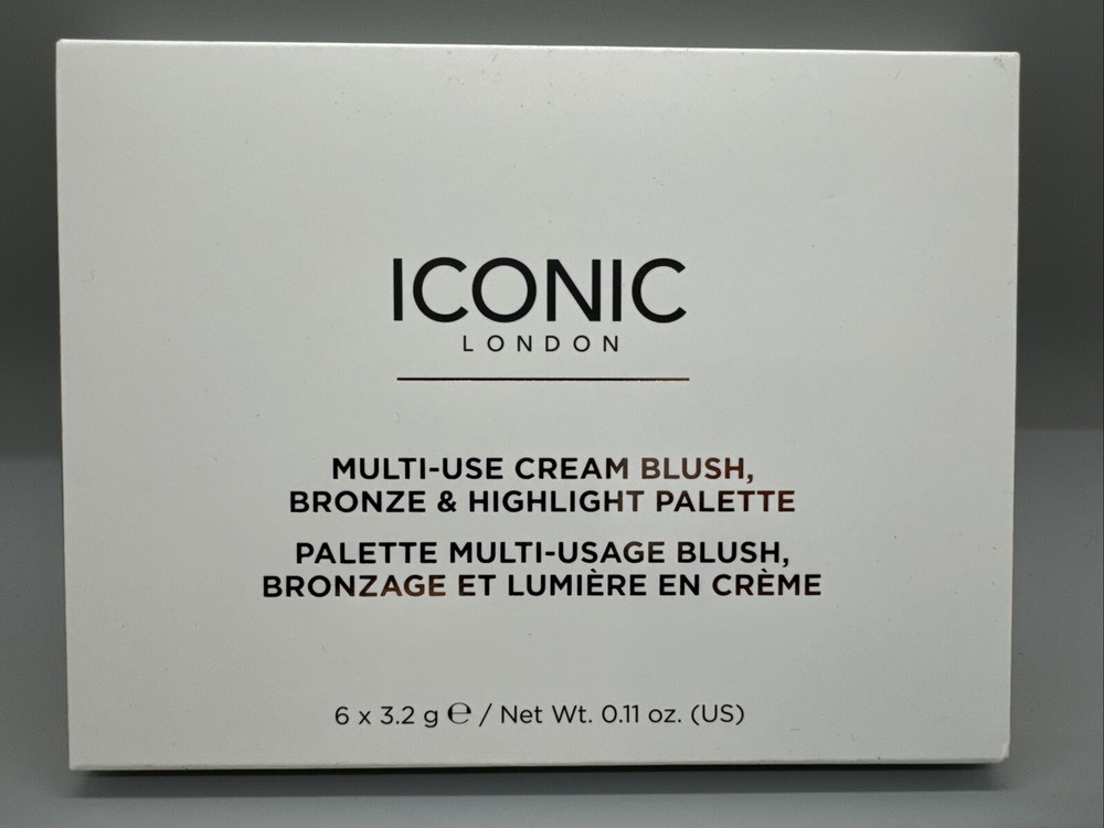 {A27} Iconic London Multi-Use Cream Blush, Bronze & Highlight Palette New