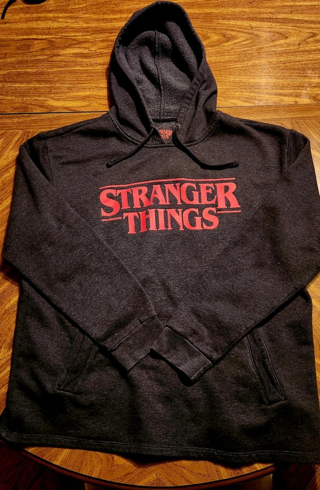 Stranger Things Black Red Hoodie for Adults Size XL  