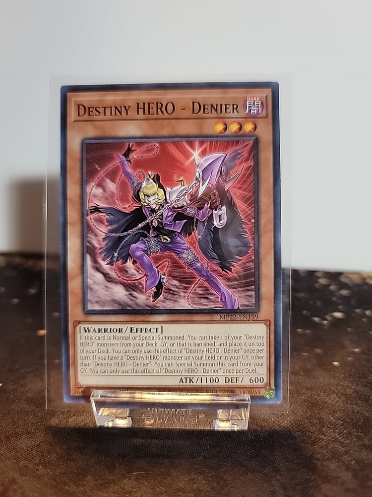 Destiny HERO - Denier MP22-EN199 2022 Tin of the Pharaoh's Gods 1st Edition