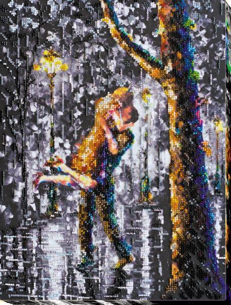 Bead embroidery kit Desired moment needlework kit Art canvas beadwork pattern