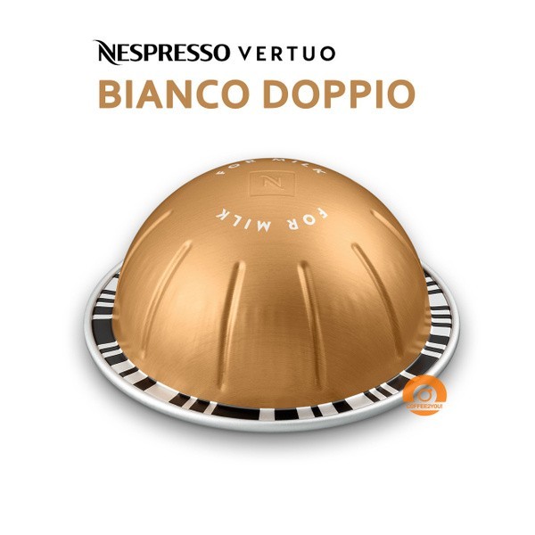 Nespresso Vertuo Bianco Doppio Medium Roast Double Espresso Pod 100ct LOOSE/BULK