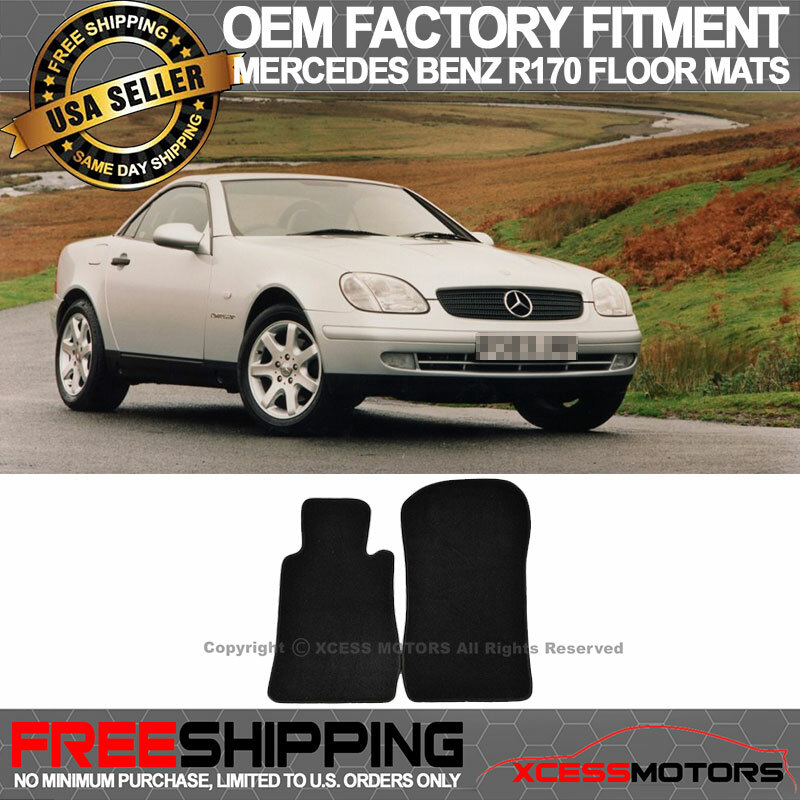 Fits 98-04 Benz R170 SLK Class OE Factory Fitment Floor Mats Carpet Nylon 2PCS