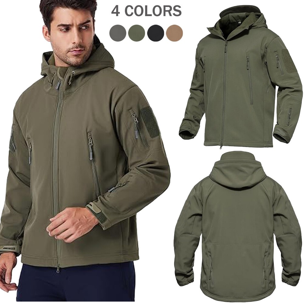 Men's Waterproof Winter Jacket Warm Winter Coats Outdoor Ski Snow Hooded Jacket