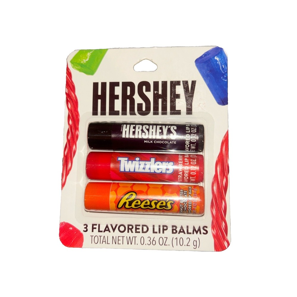 Hersheys Twizzlers Reeses Candy Flavored Lip Balm Set