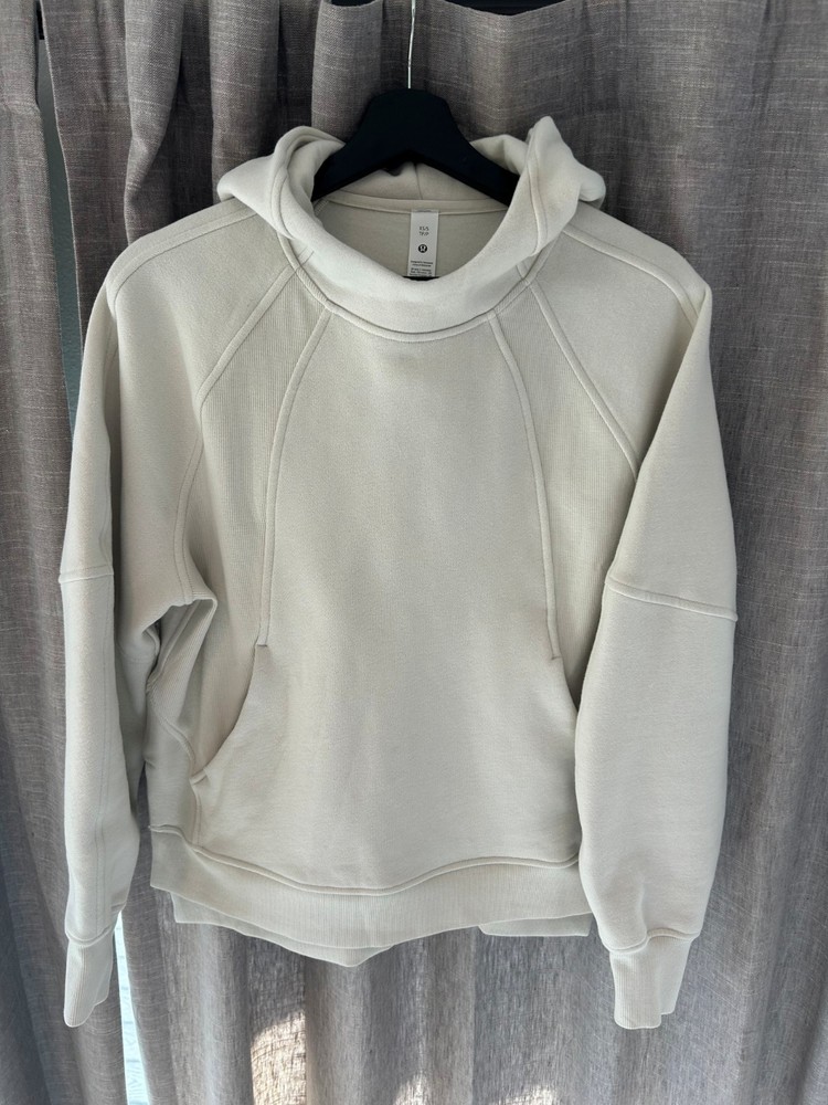 Lululemon Scuba Oversized Side-Slit Hoodie Bone XS/S